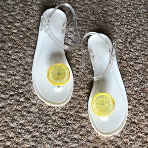 Cute lemon sandals